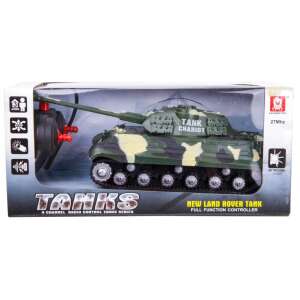 Nowy czołg Land Rover, seria czołgów z 4-kanałowym sterowaniem radiowym, RC Tank, czołg sterowany radiowo, czołg zabawka, czołg wojskowy, czołg maskujący, zielony czołg, sterownik z pełną funkcjonalnością - Pojazd zdalnie sterowany