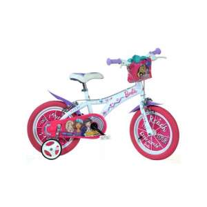 Barbie rosa-weißes 16 Zoll Fahrrad mit Stützrädern - Fahrrad für Kinder