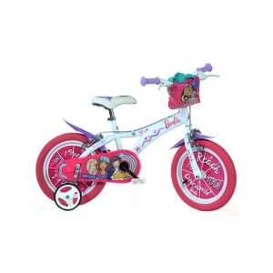 Barbie rózsaszín-fehér kerékpár 16-os méretben 85276327 