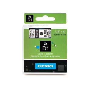 Casetă de etichete Dymo D1, 12mm x 7m, negru pe transparent, bandă pentru etichetare - Dymo Mașini de etichetat și benzi