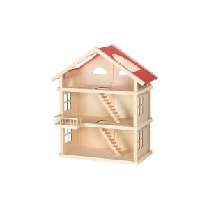 Fa Babaház XL - 65x33x87,5 cm, fa babaház, Goki - Babaház