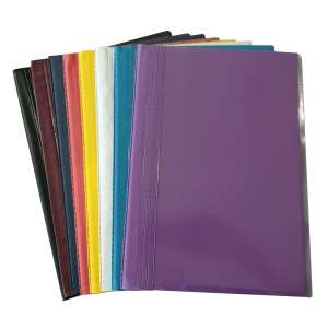 Plastweld PVC A4 ružová rýchloviazací priečinok s tvrdým chrbtom, balenie 10 kusov - Triedenie dokumentov