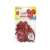8 red balloons with white hearts, Globos brand
