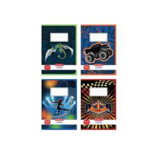 Caiet liniat Herlitz Boys A5 21-32 cu 4 modele de mașini diferite - Herlitz Caiete