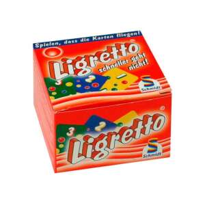 Ligretto társasjáték, piros, idegen nyelvű 85276411 Társasjátékok - 0 - 99 éves korig