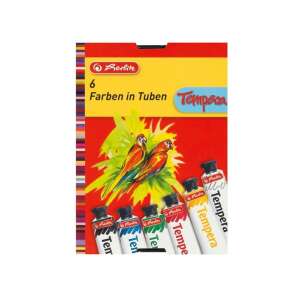 Herlitz 6 színű tempera festék készlet tubusban, 16 ml-es - Tempera