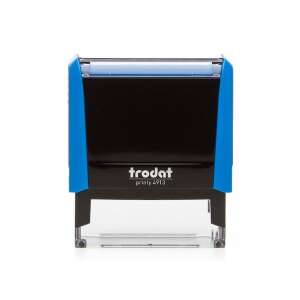Trodat Printy 4913 önbeálló bélyegző, kék, fekete betéttel - Irodai bélyegző