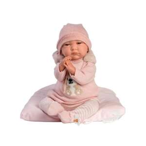 Llorens: Reborn limitált kiadású élethű újszülött baba rókás kötött ruhában 42cm-es 85161119 LLorens Babák
