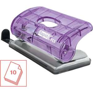 Gauritor de hârtie Rapid FC5 violet, gaurire până la 10 coli - Perforatori de hârtii