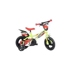 Dino Bikes Raptor 12 Zoll grünes Kinderfahrrad mit Stützrädern - Dino Bikes