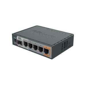 Router MikroTik hEX S RB760iGS L4 cu 5 porturi Gigabit Ethernet și 1 port SFP - Routere Wi-Fi, adaptoare