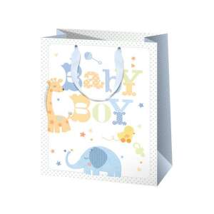 Geantă cadou pentru băieți, cu animale drăguțe și stele - Ambalaje cadouri