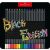Faber-Castell Black Edition 24 Buntstifte Set, schwarze Holzstifte zum Zeichnen und Malen