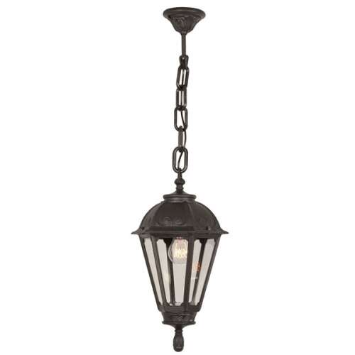 Fumagalli SICHEM/SALEM E27 fekete kültéri függeszték lámpa