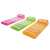 Intex inflatable pool float with cup holders, green, yellow, and pink