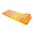 Fashion Lounge inflatable pool float with cup holders, orange color