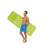 Man holding Intex inflatable pool float with cup holders, green