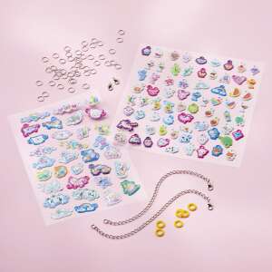 Totum Charms & Bracelets jewelry making kit contents: charms, bracelets, rings, and instructions - Totum