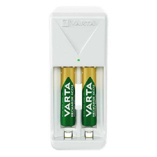 Ładowarka do baterii VARTA Mini Charger do baterii AAA, biała, z zielonym wskaźnikiem LED