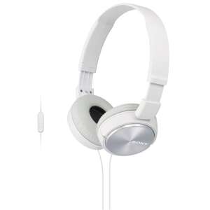 Sony MDRZX310APW.CE7 white on-ear headphones with microphone - Headphone