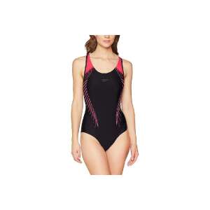 Speedo Damen Badeanzug schwarz und rot - Kleidung für Frauen