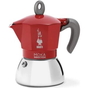 Bialetti Moka Induction Rot - Espressokocher für 6 Tassen - Bialetti