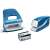 Leitz WOW elektrischer Hefter und Locher Set, hellblau, batteriebetrieben, 10 Blatt Kapazität