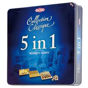 Tactic - 5 az 1-ben Klasszikus Fa Társasjáték Készlet