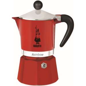Bialetti Rainbow 6-Tassen roter Espressokocher - Bialetti
