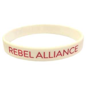 Weißes Silikonarmband Rebel Alliance - Prc