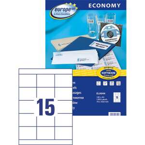 Avery Europe100 ELA044 70x50,8mm 1500 Etiketten, Etikettenbogen - Schreibwaren für das Büro