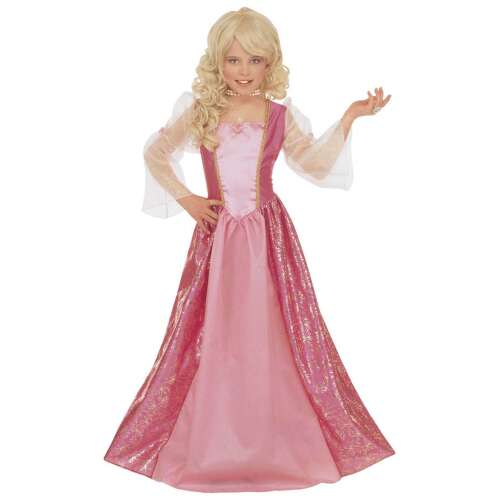 Rózsaszín csillogó hercegno lány jelmez 116 cm-es méretben