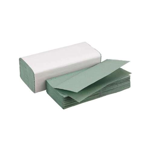 Grüne "Z" Papierhandtücher, 250 Blatt, gefaltet, recycelt
