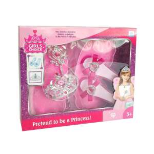 Girls Choice Princess Dress Up Set, includes crown, wand, shoes, and wings, pretend play for girls - Costume for Kid
