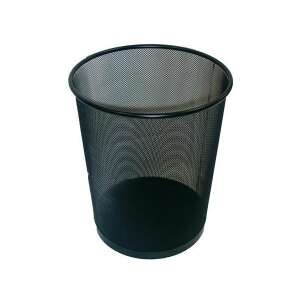 Schwarzer Metall-Abfalleimer, 12 Liter Fassungsvermögen - Innenarchitektur