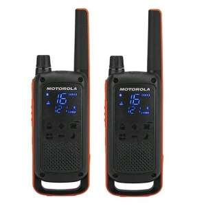 Motorola Talkabout T82 Walkie-Talkies, schwarz und orange, Zweiwegefunkgerät, Zwei-Pack - Motorola Walkie-Talkie