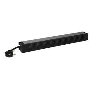 Legrand 646812 9-way 19"/1U 3m earthed power strip - Power Strip