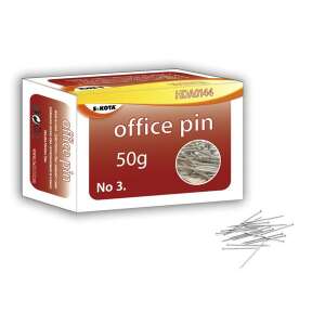 Sakota irodai gombostűk, 50g, nikkel, 3-as méret, 28mm, gombostű csomag - Gombostű