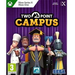 Coperta jocului Two Point Campus Xbox One/Series X cu personaje de desene animate - Sega Jocuri Consola & PC