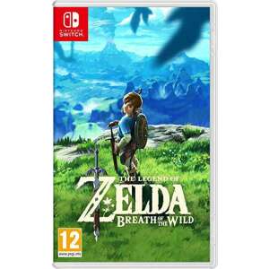 The Legend of Zelda: Breath of the Wild Nintendo Switch game, front cover of the game case - Nintendo Console & PC Game