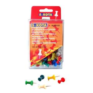 Sakota 100 db színes térképtű, HL0161, parafa- és textil táblákhoz, valamint egyéb puha felületekre - Térképtű