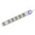 Home NV 06TK-5/WH/1,5 6 socket power strip with 5 meter cable and switch