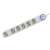 Home NV 06TK-5/WH/1,5 6 socket power strip with 5 meter cable and switch