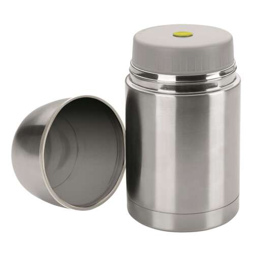 Termos alimentar Ibili din oțel inoxidabil, 1 litru, gri