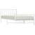 Fehér fém ágykeret fej- és lábtámlával