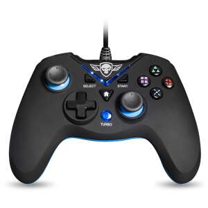 Spirit of Gamer Xgp (SOG-WXGP) Kabelloser Controller, Schwarz-Blau, Vorderansicht - Controller