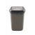 Plastic trash can with tilting lid 12 litres coffee pl607-06 55949578