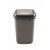 Plastic trash can with tilting lid 12 litres coffee pl607-06 55949578