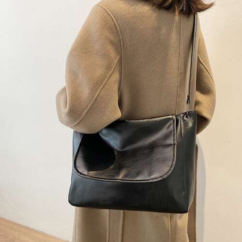 Dollcini, Geantă de mână pentru femei, impermeabilă, ocazională, geantă pentru femei/călătorii/muncă/de zi cu zi, 423541, negru