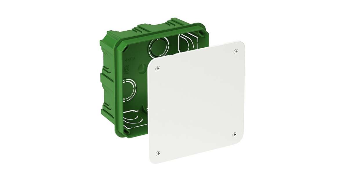 Schneider IMT35122 BIP 100x100x50mm/IP30/téglafalhoz/fedéllel/zöld ...